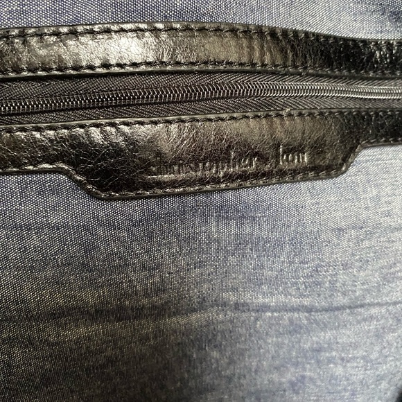 Christopher Kon Canvas/Leather Large Tote Bag/Purse - Picture 14 of 15